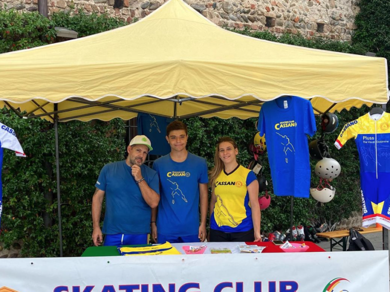 Stand Skating Club Cassano d'Adda alla Sport city day Piazza multisport 2023